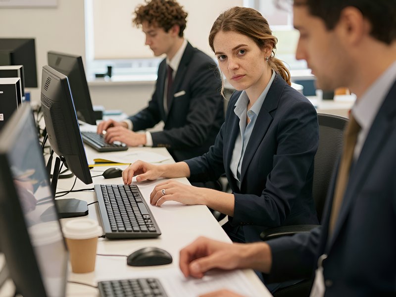 Команда специалистов Все Про Алко за работой в офисе при лечении алкоголизма для бизнесменов